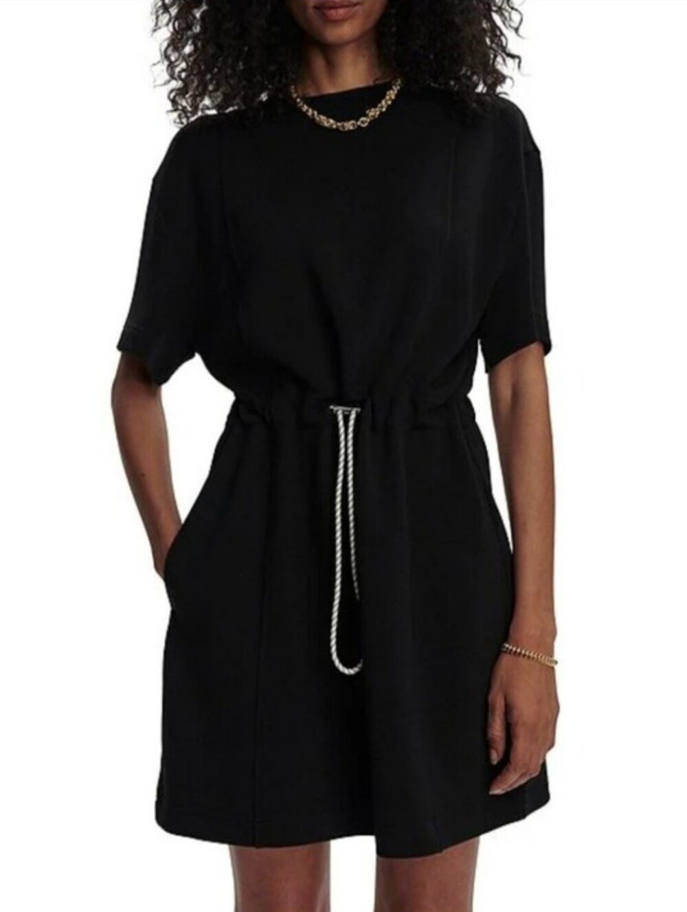 Varley DoubleSoft Maple Dress 2.0 Black - Women's Size Small NWT